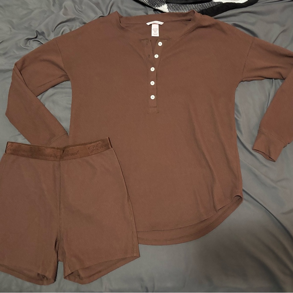 Cozy Brown Victoria Secret lounge set